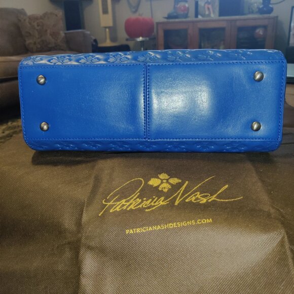 Patricia Nash Limited Edition Discovery Leather Embossed Minori Satchel - Picture 5 of 15